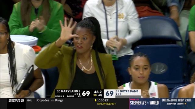 Olivia Miles CLUTCH And 1 Had Skylar Diggins-Smith's Parents HYPE! | #7 Notre Dame vs #20 Maryland смотреть онлайн