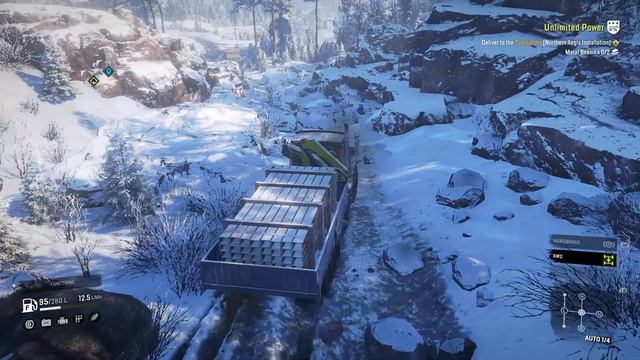 Unlimited Power With International HX 520 And Azov Antarctic 42-20 Snowrunner Phase 4 DLC Gameplay