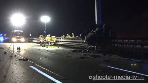 AUDI RS6 +300KM/H CRASH ON THE GERMAN AUTOBAHN