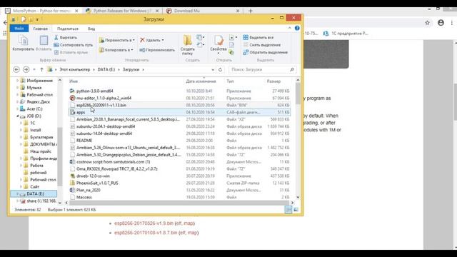 ESP8266 (Wemos D1 mini) прошивка MicroPython, программа blink