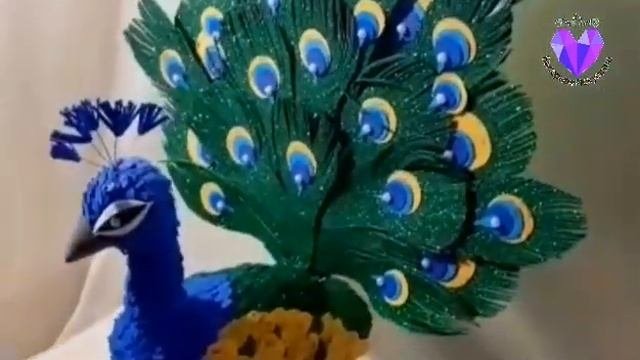 ? DIY СДЕЛАЛА ПАВЛИНА ИЗ ФОАМИРАНА для вдохновения❣