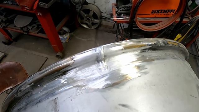 Обработка сварочного шва на авто диске, сварка алюминиевого диска. Auto disku metināšanas . Welding