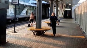 Станция метро МЦК Локомотив (Московской Центральной второй Кольцевой наземной линии) в Москве обзор