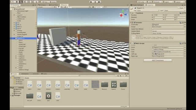 Unity 3D Active Ragdoll Tutorial! (Balance, Walking, Grabbing) смотреть онлайн