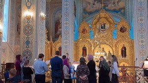 Третий антифон "Блаженны" (муз. В. Мартынова в обработке мон. Иулиании). Соло Дан Бухтояров.