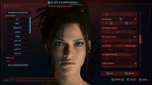 Cyberpunk 2077 Panam character creation