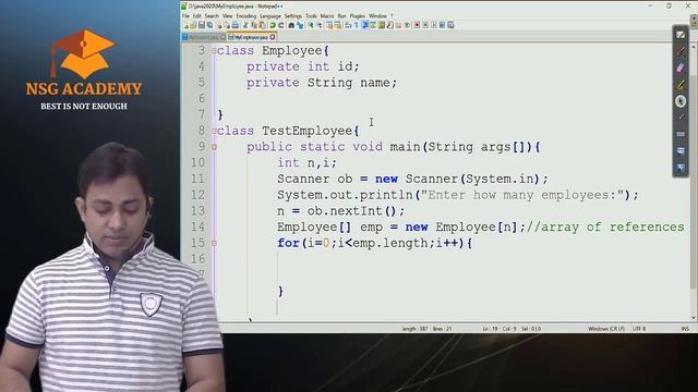 Read data for array of objects | Scanner class in JAVA | Suresh Agrawal смотреть онлайн