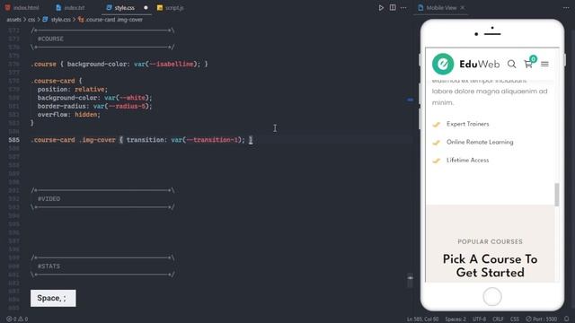 How to Build Creative Education Website Using HTML CSS JavaScript смотреть онлайн