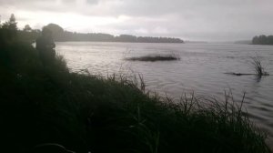 Рыбалка на Неве в непогоду