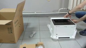 Распаковка - Принтер Kyocera Mita Ecosys P2335dn