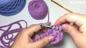 Как связать столбик с 2-мя накидами крючком