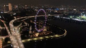 SANDS SKYPARK OBSERVATION DECK AT NIGHT, MARINA BAY SANDS SINGAPORE 2021 | RIZ1230