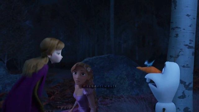 Anna and Rapunzel in the Enchanted Forest | "Tangled" [Frozen 3 Fanmade Scene] смотреть онлайн
