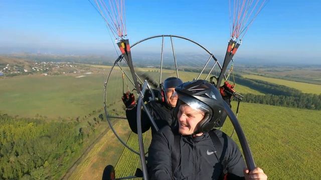 ПАДАЕМ!!! Первый полёт на паралёте!