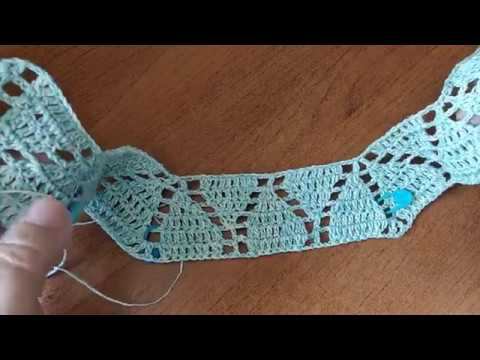 Кокетка ромбами крючком, мастер-класс по вашим просьбам #ЛюдмилаТен