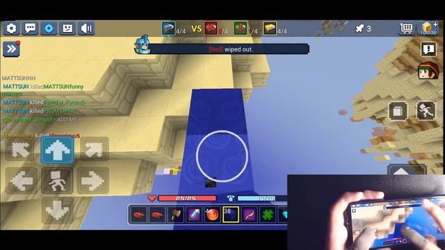 MOBILE BedWars HANDCAM with FINGER SLEEVE Blockman Go