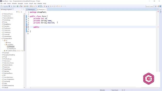 Encapsulation-Part 1 | Graphic 66 | Java Course | Java Course Hindi | Java Language