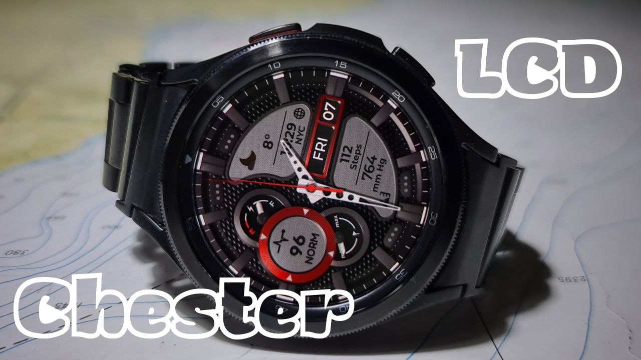 Chester G-Style - Циферблат для часов на Wear OS (Samsung Galaxy Watch 4/5) смотреть онлайн