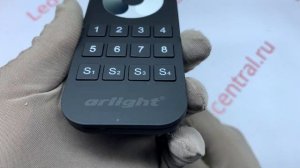 Пульт SMART-R24-DIM Black (8 зон, 2.4G) (Arlight, IP20 Пластик, 5 лет) Арт.031935
