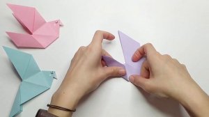 ОРИГАМИ ПТИЧКА | ГОЛУБЬ ИЗ БУМАГИ | ORIGAMI BIRD