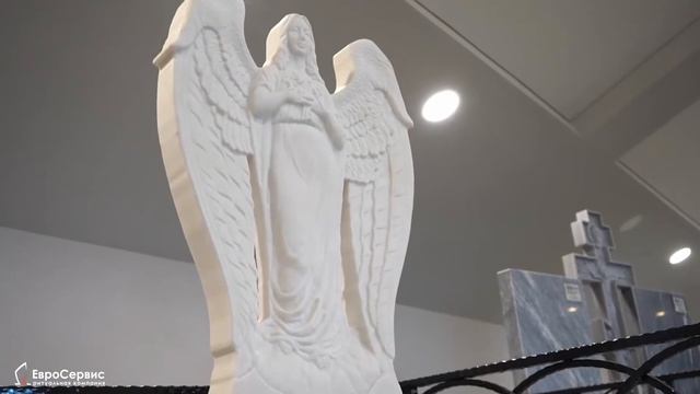 Памятник мраморный - Ангел смотреть онлайн