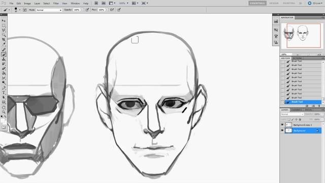 How To Draw A Male Head Tutorial