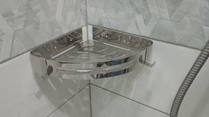 Полка угловая хромированная в ванную с Aliexpress