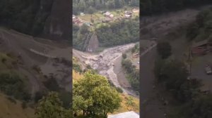 ⚡️Мощный селевой поток сошел в Цумадинском районе Дагестана.  #дагестан #цумадинскийрайон #агвали