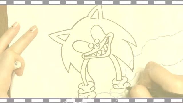 Drawing the Scary Sonic/ How to draw Sonic.... Как Нарисовать Страшного Соника смотреть онлайн
