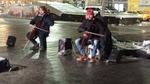 Москва, уличные музыканты. Скрипка в канун конца