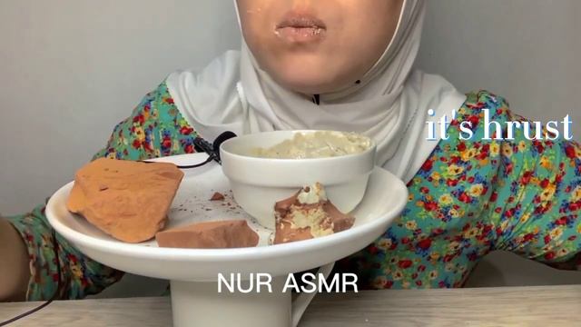 clay red Batken with pasta / глина красная Баткенская в кремом /Fast version /asmr @nurasmr1 смотреть онлайн