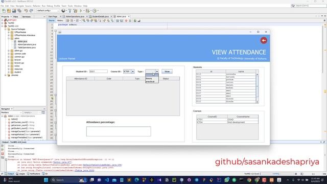 TECMIS | Learning Management System JAVA mini-project for undergraduate #java  #netbeans #lms