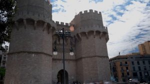 Torres de Serranos in Valencia TIMELAPSE STOCK VIDEO Fujifilm XT3 18-55mm