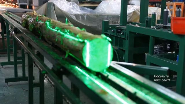 Лесопильная линия в одном станке. ✧ Дисковый многопильный станок УПТ-250 М смотреть онлайн