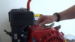 Honda GX series engine Fuel tank removal fuel filter cleaning GX160 GX200