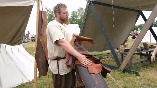 Дубление кожи. Дни викингов Мосгорд - фестиваль исторической реконструкции эпохи викингов