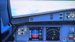 AIRBUS 320 NEO для чайников взлет, набор высоты, включение автопилота.