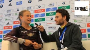 Anna Hahner im Interview by fartlek.tv (Berlin Marathon 2014)