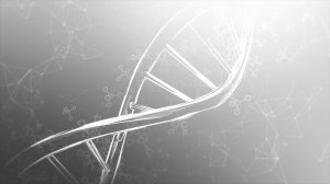 Анимированный светлый абстрактный медицинский фон: ДНК