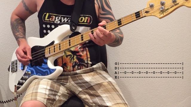 Carousel by blink 182 - Bass Cover with Tabs смотреть онлайн