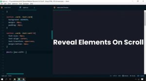 Reveal Website Elements On Scroll | On Page Scroll Down - Using HTML, CSS & Javascript