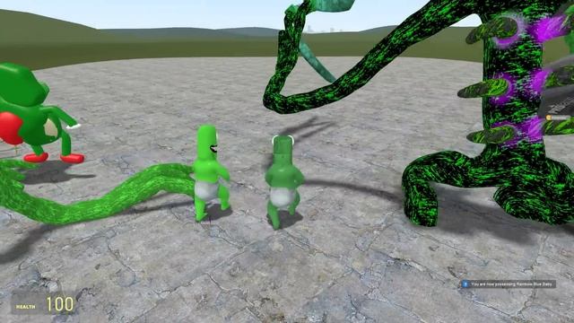 ALL GREEN ROBLOX RAINBOW FRIENDS CHARACTERS In Garry's Mod! смотреть онлайн