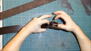 Кожаный ремень своими руками с самодельной пряжкой из латуни