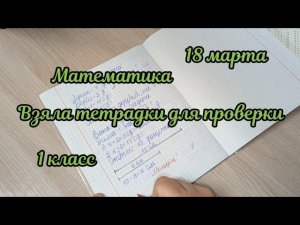 Взяла для проверки тетради по математике