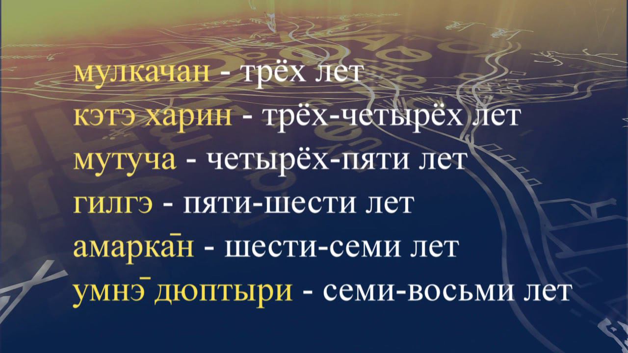 Телеуроки по эвенкийскому языку "Эвэдыт турэткэл". Урок 36