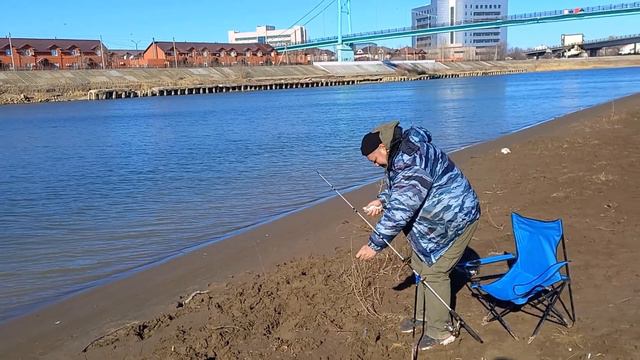 Рыбалка в жилгородке / Наурыз /Атырау 22.03.22 смотреть онлайн