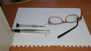 Как починить очки ,  сломанный шарнир. How to fix the glasses broken hinge