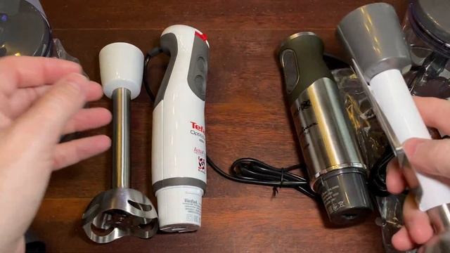 Сравнение погружных блендеров Tefal Optitouch HB833132 и Moulinex ...