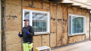 Ремонт фасада старого финского каркасного дома .