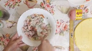 Мексиканские лепешки с ветчиной и сыром